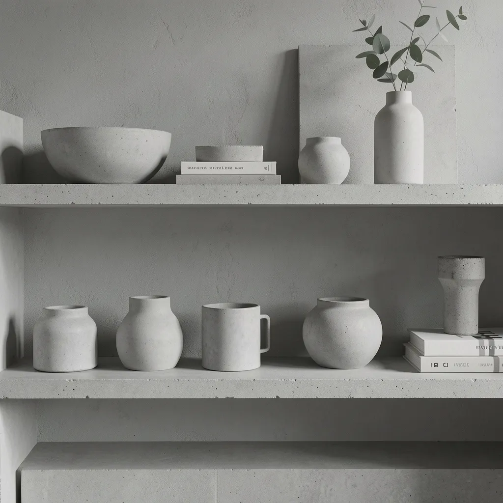 Close-up of raw concrete texture and grain