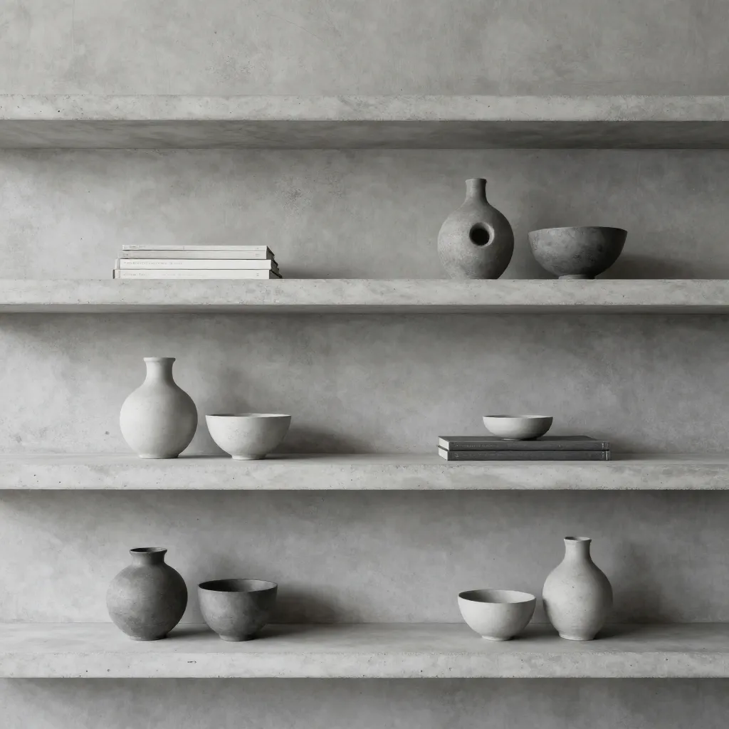 Banner showing concrete collection in natural light